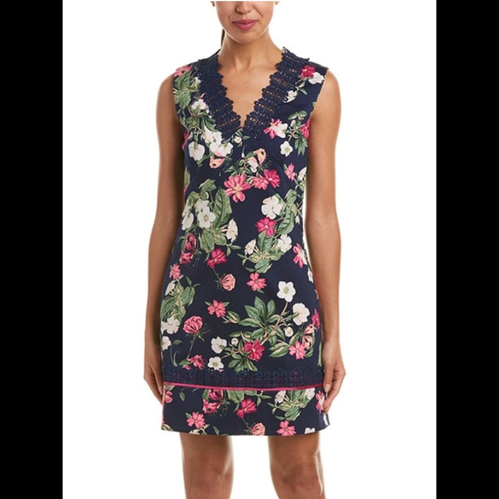 Laundry by Shelli Segal Floral Shift Dress Sz 0